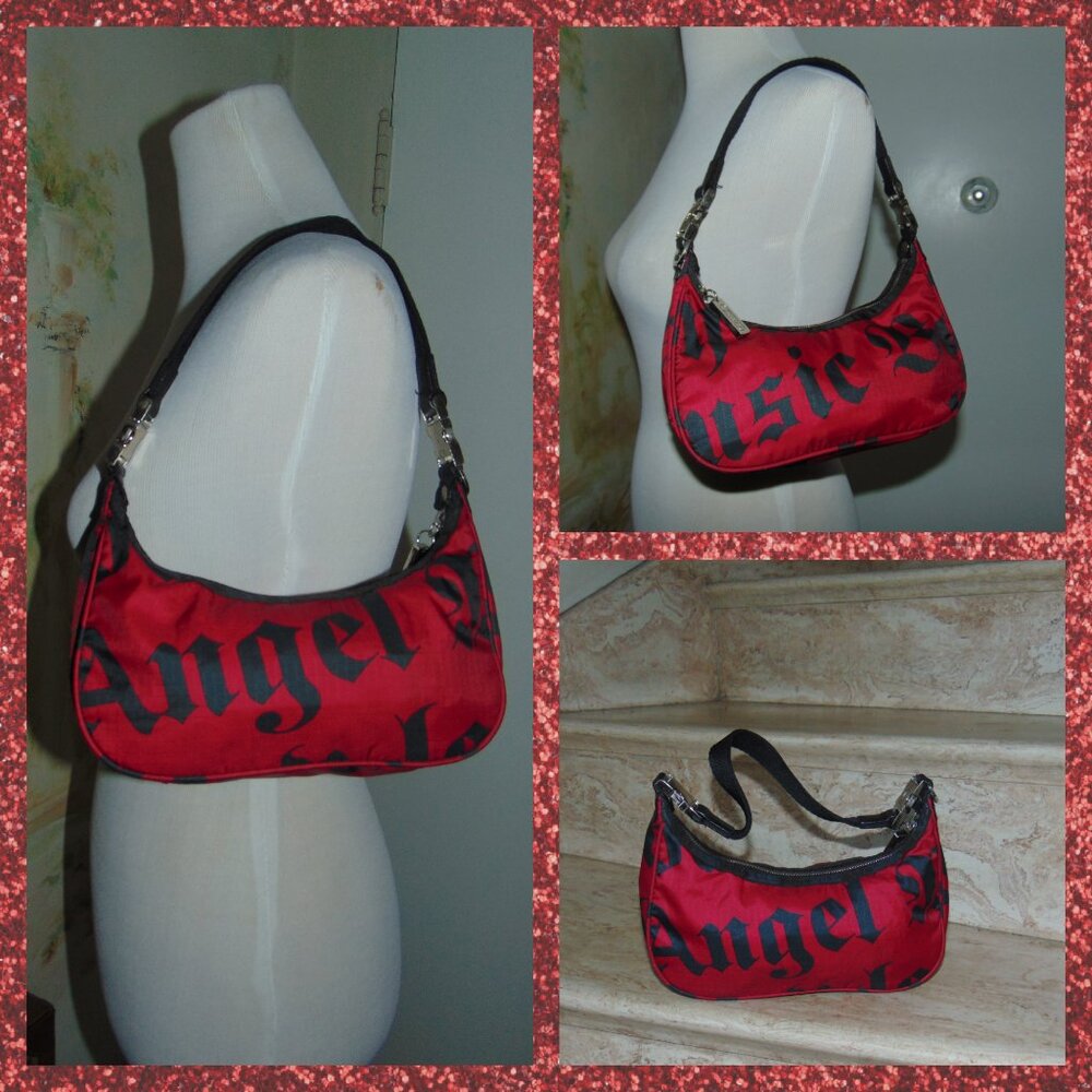 - Lamb lesportsac Collab purse L.A.M.B. Angel Music Baby red black shoulde…